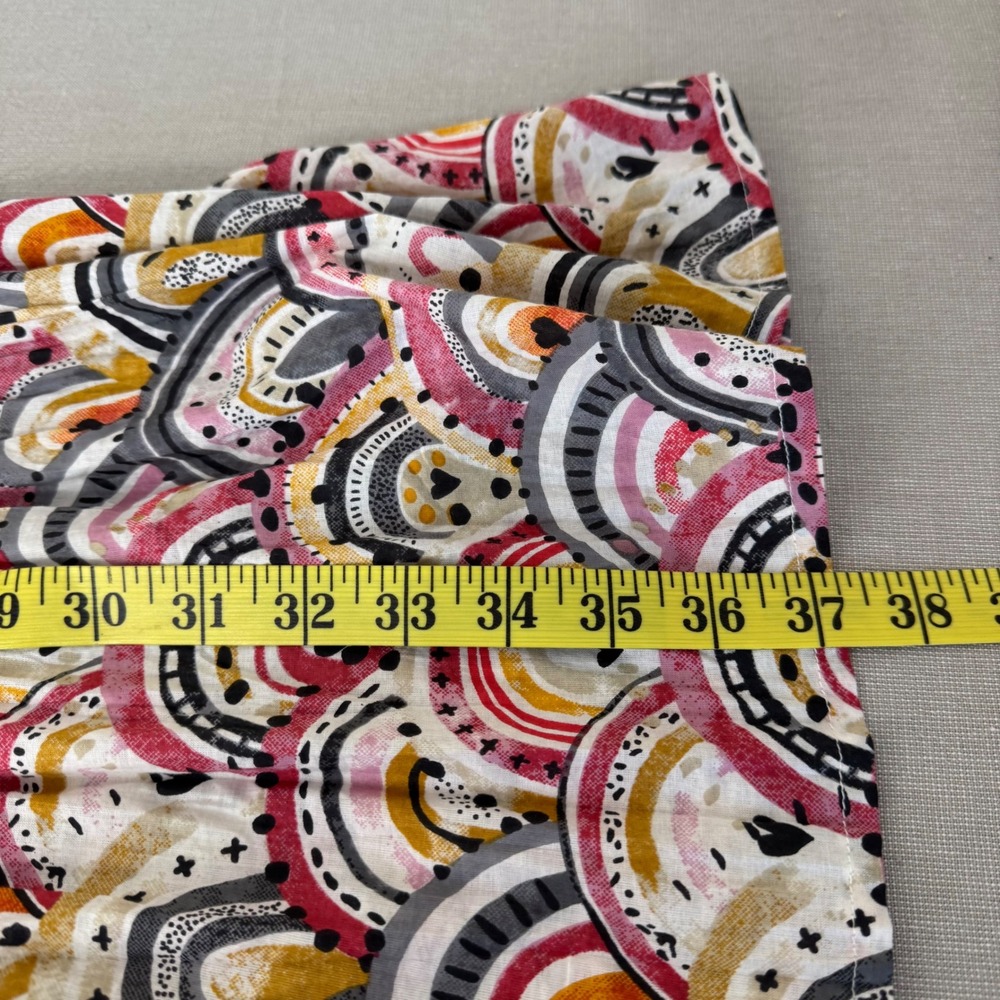 Dress Addict Button‎ Front Cotton Dress Tiered Medium Rainbow Print - Picture 10 of 11